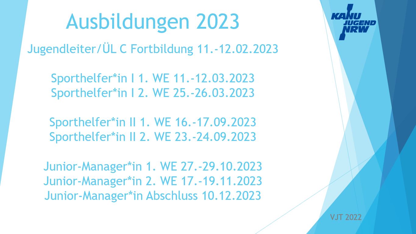 Foto Ausbildungen KanuJugend NRW 2023